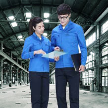 時(shí)尚經(jīng)典滌棉紗卡春秋工作服FY833